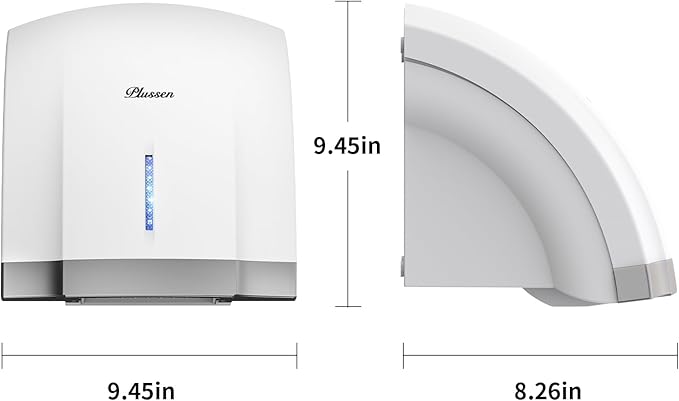 Hand Dryer 110V Compact Commercial Hand Dryer Automatic Electric Air Dryers with Warm n Cold Air Switch for Home or Commercial Bathrooms, 3Pin Plug in Version