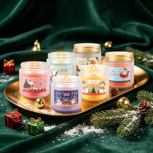 Candle Advent Calendar 2026, 12 Days of Christmas Countdown Candles, Festive Scented Soy Wax Gift Set, Holiday Aromatherapy Candles for Women, Christmas Decor