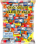 Chocolate Candy Variety Pack, 5 Pounds, Approximately 250 Pieces, Individually Wrapped Mini Candy Bars, Bulk Assorted Mix for Office Candy Jars, Party Favors, Classroom Rewards