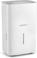 COSTWAY 150 Pints Dehumidifier with Pump, 7000 Sq.Ft Portable Home Dehumidifier for Basements with 2 Modes & 3 Fan Speeds, 2.4 Gallon Tank,16.4 FT Pump Drain Hose