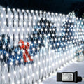 Lovelite 510 LED Christmas Net Lights, 28ft x 5ft Mesh Lights Outdoor Clear Wire 8 Modes, Waterproof Connectable String Lights Plug in for Xmas Tree Bushes Garden Holiday Party Decorations - White