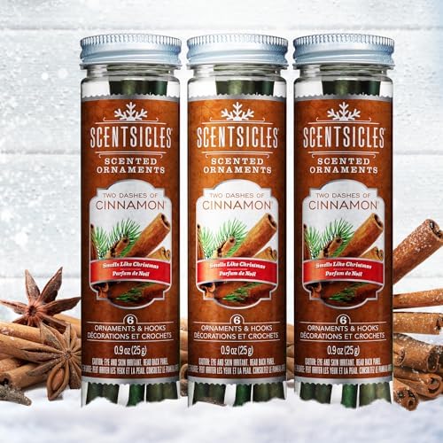 Scentsicles Two Dashes of Cinnamon Scented Christmas Ornaments 3 Pack