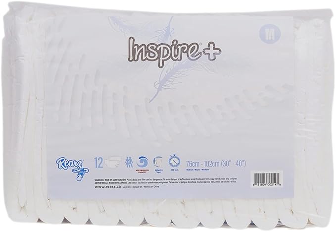 Rearz - Inspire+ Adult Nighttime Briefs (12 Pack) (Small)