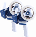 Perfectape Heavy Duty Packing Tape Gun, 2" Width, 2-Pack | 2 Rolls of Heavy Duty Packing Tape Included, Holds up to 180 Yards Length Roll