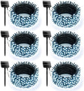 6 Pack 600 LED Solar Christmas Lights Outdoor Waterproof, Pure White 240 FT