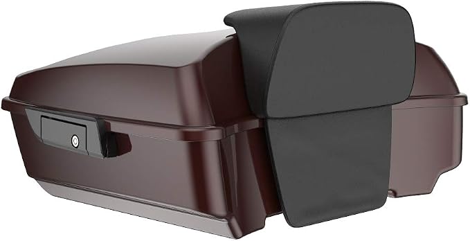 Advanblack Road Glide Tour Trunk Pack Twisted Cherry Chopped Tour Trunk Pack Backrest Pad for '97-'25 Harley Touring Road King Street Glide Electra Glide CVO models
