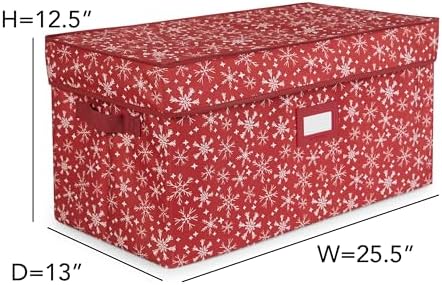 Covermates Treasurekeeper Storage Box, 25.5" L x 13" W x 12.5" H, Red SF