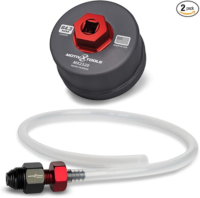 Motivx Tools Oil Filter Wrench and Drain Tool Set for Toyota & Lexus 2.0L - 5.7L Engines With Cartridge Style Oil Filter Systems