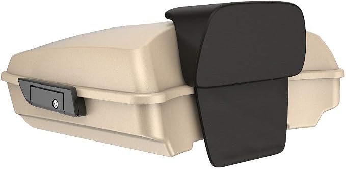 Advanblack Road Glide Tour Trunk Pack Sand Camo Denim Razor Tour Trunk Pack Backrest Pad for '97-'25 Harley Touring Road King Street Glide Electra Glide CVO models