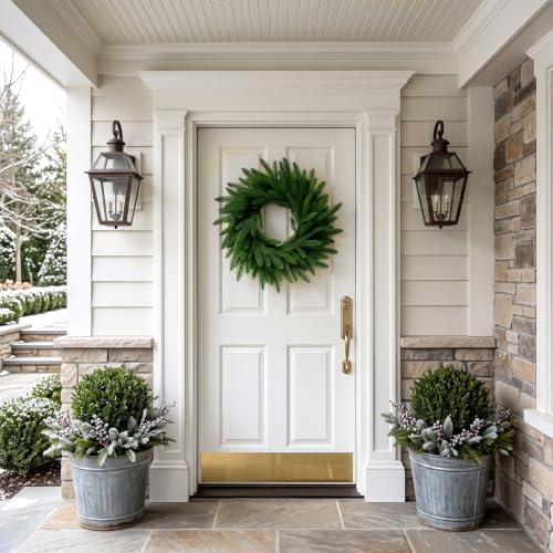 Christmas Decorations - 26 Inch Real Touch Pine Wreath for Front Door
