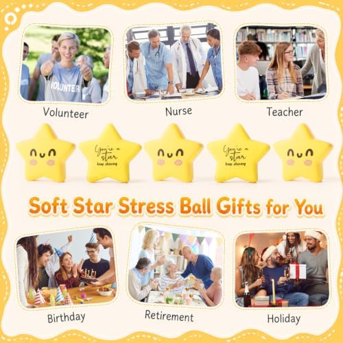 Thenshop 20 Pcs Star Balls Inspirational Appreciation Gifts