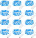 Brightown 12 Pack Christmas Blue Fairy Lights Battery Operated