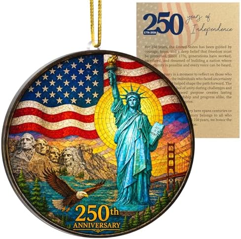 250 Anniversary USA Christmas Ornament, Christmas in July Decorations