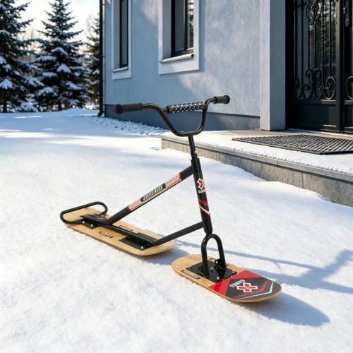 Snow Scooter/Ski with 360° Steering 100kg/220.46 lbs Capacity
