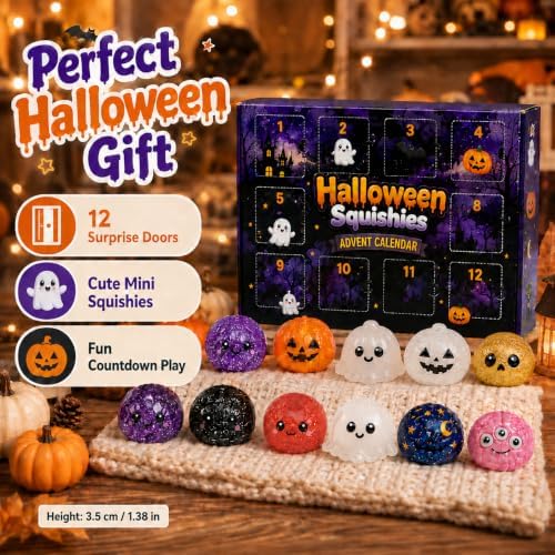 Halloween Squishies Advent Calendar 2026 Countdown for Adults