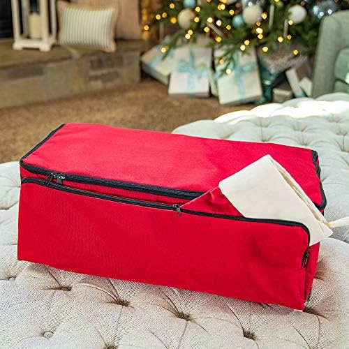 Christmas Ornament Storage Box, 72 (3") Ornaments Plus Extra Side Pockets