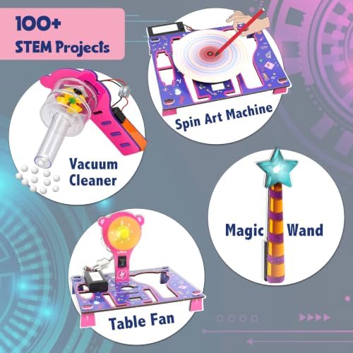 Butterfly EduFields 100+ Girls Engineering Science Kit for Kids Age 8-12