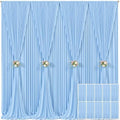 10 Panels Baby Blue Backdrop Curtain for Baby Shower Parties Wrinkle Free Light Blue Curtains Backdrop Drapes Fabric Decoration for Birthday Party Photography 50ft x 10ft