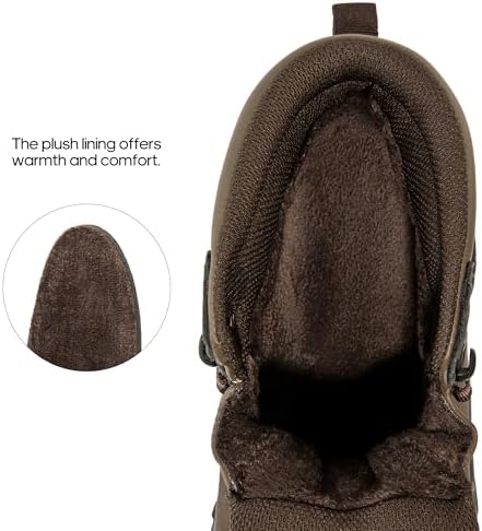 NORTIV 8 Men's Hiking Winter Insulated Snow Boots