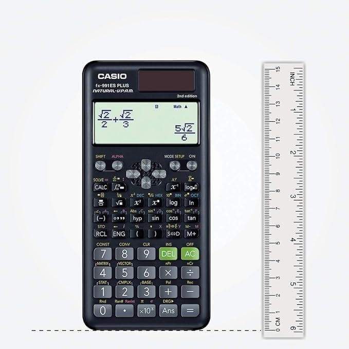 Casio fx-991ES Plus 2 Scientific Calculator with 417 Functions and Display, Natural