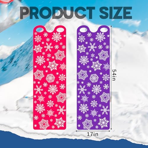 Leyndo 54" Snow Sled for Adults Roll up Mat