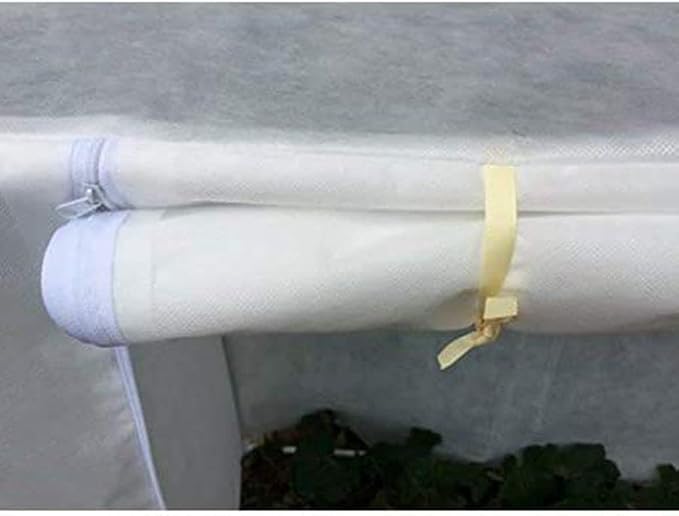 Agfabric Plant Covers Freeze Protection with Zipper 0.9oz 135"x120"x48" Shrub Cover Winter Tree Jacket for Frost Protection&Season Extension,White,2 Pack