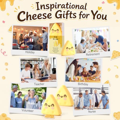 24 Sets Positive Gifts Cheese Toys with Support Boxes, Cute Party Favors