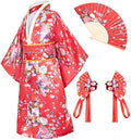 Japanese Traditional Dress Kimono Robe for Kids Girls Costume