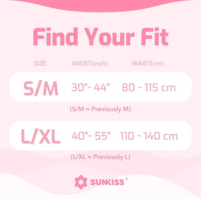 SUNKISS Masterpiece Adult Diapers with Tabs, Unisex Disposable Incontinence Briefs for Women and Men, Odor Control, Pink, Small/Medium, Previously Medium,10 Count