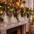 12 Pcs Christmas Tree Decoration Crystal Hanging Ornaments