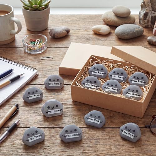 Thenshop 30 Pcs You Rock Stone Relief Favor Gifts