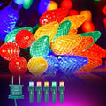 C9 LED Christmas Lights Outdoor, 68ft 100 LED Waterproof Strawberry Christmas Decorations String Lights, Plug in Vintage Christmas Tree Lights for Outside, Roof, Patio, Wedding, Party, Multicolor