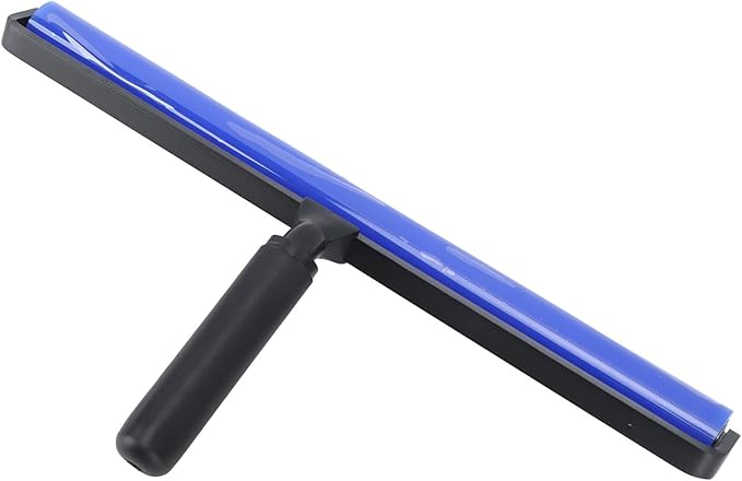 Static Roller Dust Removal Tool Super Sticky Blue Silicone Cleaner with Black Handle for Electronics LCD Screens PCB Workstations (16 Inch)