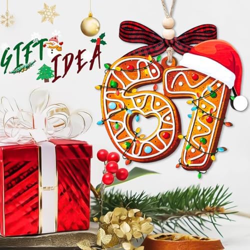 67 Ornament, 6 7 Christmas Ornaments 2026, Funny Ornament for Kids, 67 Gift