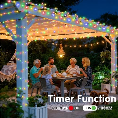 SAUIRS 600FT 1500 LED Christmas Lights Outdoor String Lights with 8 Modes Timer Waterproof Fairy Light Plug in for Outside Indoor Party Xmas Palm Tree Yard Wedding Decorations(Multicolor)