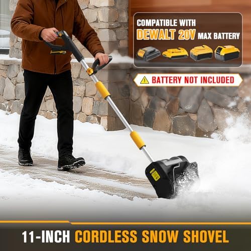 HEINPRO Cordless Snow Shovel Compatible with DeWalt 20V Max Battery