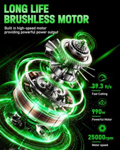 TIETOC 2-in-1 Brushless Pole Saw for Tree Trimming – 8/6" Mini Electric Chainsaw with 2×4000mAh Batteries, Auto Oiling, Tool-Free Adjustment,Cordless Battery Powered Saw for Home Garden Branch Cutting