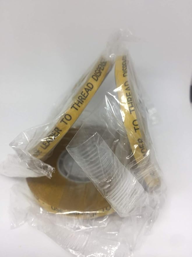 ATG Transfer Gun Double Side Refill Tapes, Reverse Wound Adhesive Transfer Tape Acid Free Gold Paper Liner ATG-7502, 1/4" X 36YD X Pack of 6