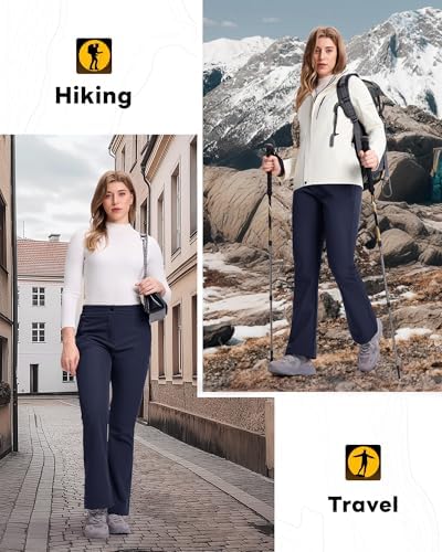 33,000ft Womens Ski Snow Pants Water Resistant Fleece Lined Hiking Warm