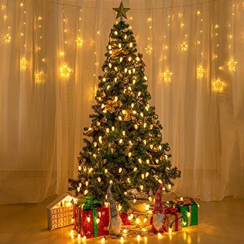 AWQ 200LED 146.9 FT C9 Christmas Lights Fairy String Lights Warm White