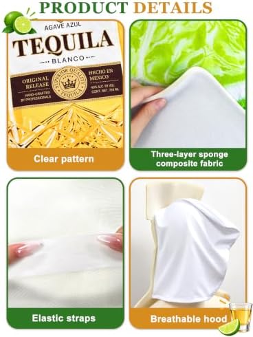 Tequila and Lime Couples Costume for Adults, 3D Tequila Bottle and Lime Slice Halloween Costume Set, Funny Matching Party Costume for Couples, Friends and Costume Contests