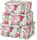 Soul & Lane - Rose Romance Decorative Storage Boxes with Lids, Set of 3