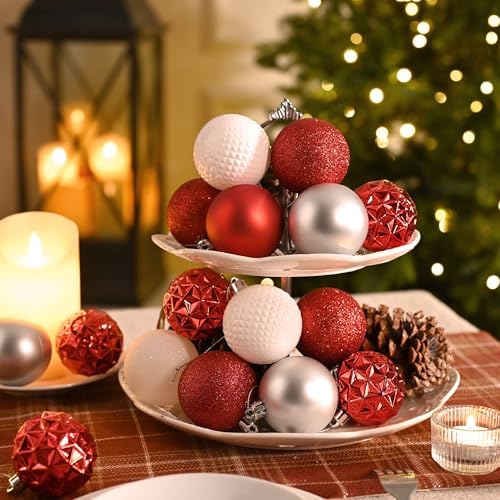 Valery Madelyn 50ct Christmas Tree Decorations Ball Ornaments 2 Inches
