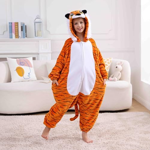 SimZoo Kids Animal Onesie Pajamas Halloween Costumes Cosplay 4-13Y