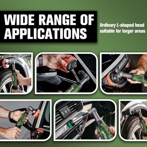 BATOCA 2026 S6 Mini Cordless Polisher 2 Heads for Motorcycles Detailing Kit