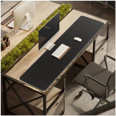 CENNBIE Leather Desk Mat Protector, 59" x 16"Desk Mat on top of desks