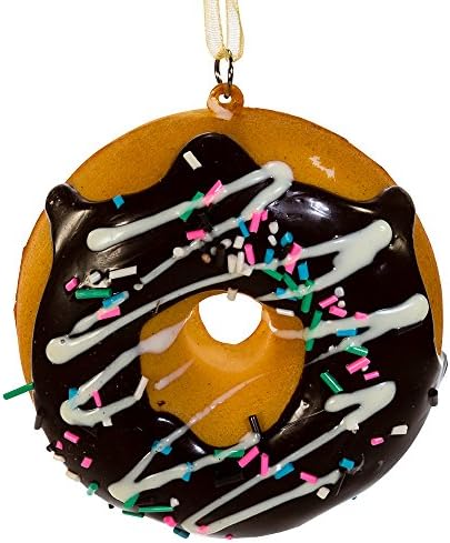 Kurt Adler Donut Ornaments (Set of 12), 2.75-Inch, Christmas
