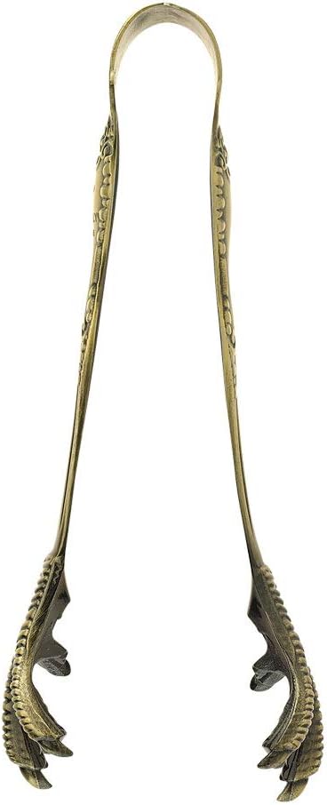 Barfly Talon Ice Tong, Antique Brass