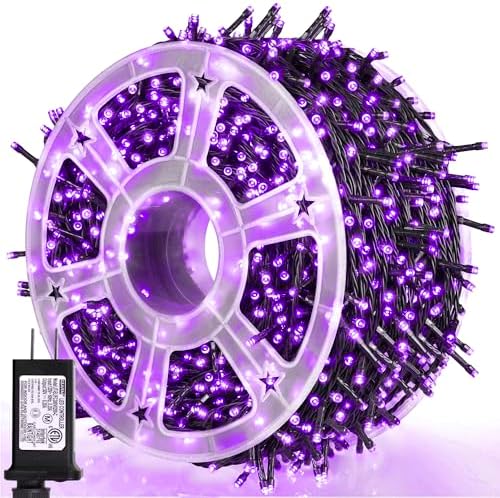 weillsnow 500 LED Halloween String Lights,164 FT Twinkle Lights Waterproof