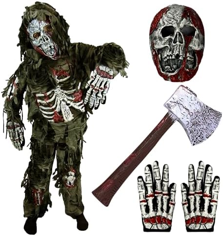 Spooktacular Creations Zombie Costume for Kids, Scary Halloween Costume for Boys, Halloween